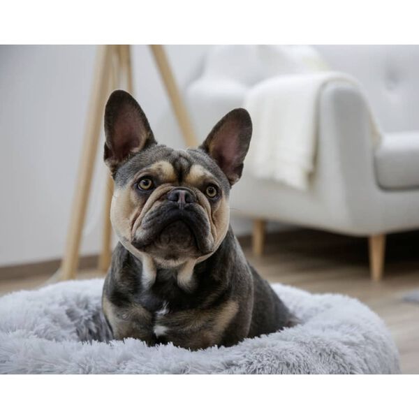 Kerbl hyggelig hundeseng Fluffy 18 cm lysegr&aring;