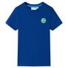 T-shirt til b&oslash;rn str. 140 m&oslash;rkebl&aring;