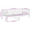 vidaXL daybed 90x190 cm massivt fyrretr&aelig; hvid