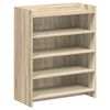 vidaXL Sko skab Sonoma-eg 73,5 x 36 x 92 cm Konstrueret tr&aelig;