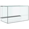 vidaXL Krybdyr og amfibiehabitater Hvid 50 x 30 x 30 cm Glas