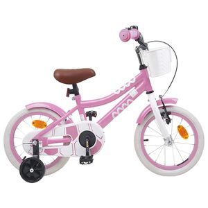 vidaXL B&oslash;rnecykel 12 tommer til 2-4 &aring;r gamle Lys pink