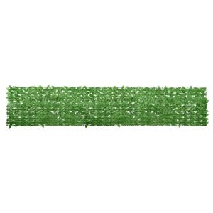 vidaXL altanafsk&aelig;rmning 400x75 cm gr&oslash;nne blade