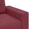 vidaXL Sofa 3 pcs Vindr&oslash;d Linned-blandet stof