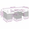 vidaXL sofas&aelig;t til haven 8 dele med hynder polyrattan brun