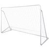 vidaXL fodboldm&aring;l med net 240x90x150 cm st&aring;l
