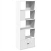 vidaXL bogreol 70x36x189 cm konstrueret tr&aelig; hvid