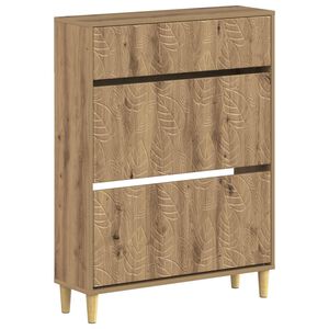 vidaXL Sko skab DELFT 78 x 24 x 103 cm Konstrueret tr&aelig; Artisan-eg