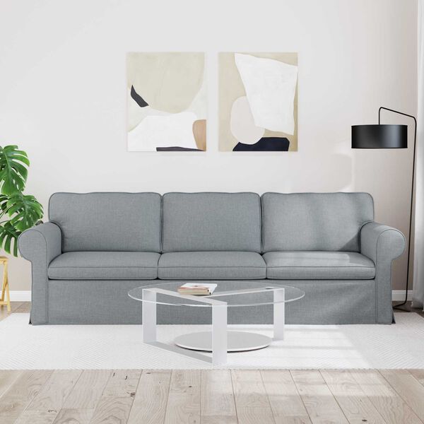 vidaXL Sofa Lysegr&aring; 245 x 82 x 80 cm Stof
