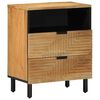 vidaXL sengebord 50x33x60 cm massivt mangotr&aelig; brun