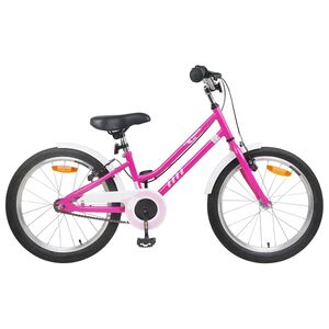 vidaXL B&oslash;rnecykel 24 tommer til 8-12 &aring;r Pink Hvid