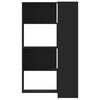 vidaXL bogreol til hjørne 85x85x140 cm 4 hylder konstrueret træ sort
