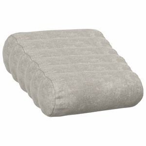 vidaXL Pudebetr&aelig;k 6 stk. HEERLEN Lysegr&aring; &Oslash; 15 x 40 cm Chenille Stof