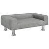 vidaXL hundeseng 70x45x26,5 cm velour lysegr&aring;