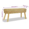 vidaXL entrébænk 110 x 35 x 45 cm naturligt rattan