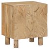 vidaXL H&aring;ndlavet natbord Teakbrun 40 x 30 x 45 cm Massivt mangotr&aelig;