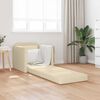 vidaXL 2-i-1 sovesofa 112x174x55 cm stof creme