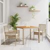 vidaXL Have Spisebordss&aelig;t 3 pcs Beige polyrattan