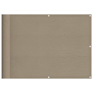 vidaXL altanafsk&aelig;rmning 75x700 cm 100 % polyester gr&aring;brun