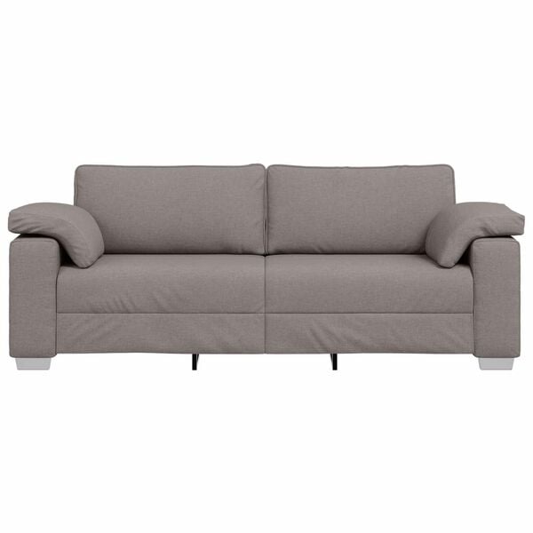 vidaXL Sofa 178cm Gr&aring;brun Stof