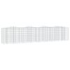 vidaXL buet gabion-h&oslash;jbed 400x50x100 cm galvaniseret jern