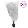 vidaXL plantebeskyttelse med snore 4 stk. 70 g/m&sup2; 0,8x1 m