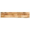 vidaXL bordplade 180x40x3,8 cm naturlig kant massivt ru mangotr&aelig;