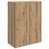 vidaXL V&aelig;gmonteret skab 66 x 34,5 x 90 cm Konstrueret tr&aelig; Artisan-eg