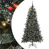 vidaXL Kunstigt juletr&aelig; med stativ Gr&oslash;n 210 cm PVC og plastik og st&aring;l