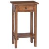 vidaXL Planteholder med skuffe Brun 34 x 25 x 52 cm Mahogni Tr&aelig;
