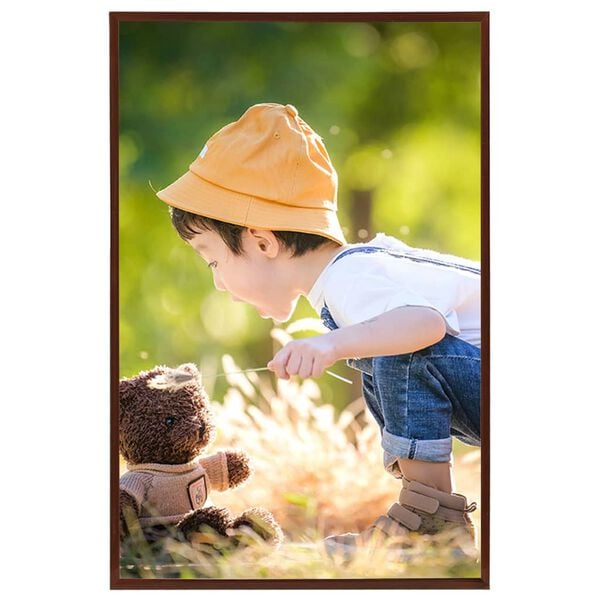 vidaXL billedrammer 3 stk. til v&aelig;g/bord 70x90 cm MDF bronzefarvet