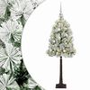 vidaXL Kunstigt h&aelig;ngslet juletr&aelig; med julekugler 120 cm 150 LED'er