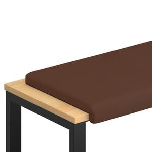 vidaXL B&aelig;nkpude Kunstl&aelig;der Brun Dybde 35 cm