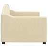 vidaXL daybed 80x200 cm stof cremefarvet