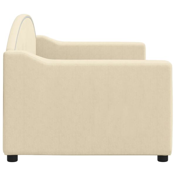 vidaXL daybed 80x200 cm stof cremefarvet