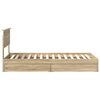 vidaXL Opbevaringsseng Sonoma eg 90 x 190 cm Konstrueret tr&aelig;