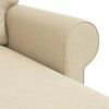 vidaXL Sofa 160cm Creme Metal