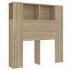 vidaXL sengegavl med opbevaring 100x18,5x102,5 cm sonoma-eg