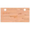 vidaXL skrivebordsplade 80x40x4 cm massivt b&oslash;getr&aelig;