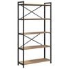 vidaXL Bogreol 80 x 30 x 155 cm Konstrueret tr&aelig; Artisan Egetr&aelig;