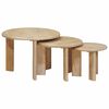 vidaXL Nesting Kaffeborde 3 stk. Sort &Oslash; 54 x 40 cm Massivt mangotr&aelig;