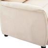 vidaXL Liggestol Creme 66,5 x 94 x 101,5 cm Polyester