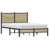vidaXL sengeramme uden madras 120x190 cm metal sonoma-eg