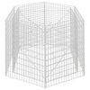 vidaXL sekskantet gabion-h&oslash;jbed 160x134x100 cm