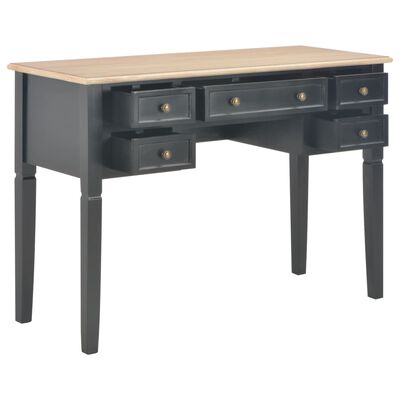 vidaXL skrivebord 109,5 x 45 x 77,5 cm træ sort