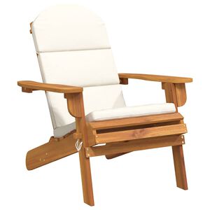 vidaXL Adirondack-havestol med hynder massivt akacietr&aelig;