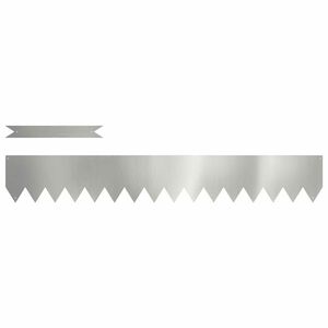 vidaXL Pl&aelig;nekant 10 stk. 100 x 0,05 x 15 cm Galvaniseret st&aring;l S&oslash;lv