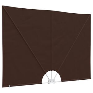 vidaXL Balcony Privacy Screen Rektangul&aelig;r 200 x 400 cm Polyester Brun
