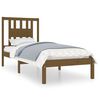 vidaXL sengeramme 90x190 cm Single massivt tr&aelig; gyldenbrun
