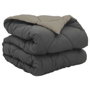 vidaXL Hel&aring;rs dyne Lys gr&aring; og antracit 200 x 135 cm Mikrofiber